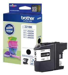 Brother LC221BK Noir Cartouche d'encre d'origine