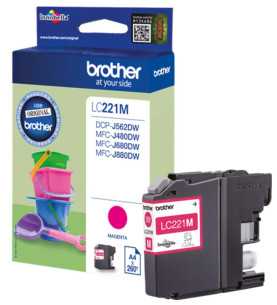 Brother LC221M Magenta Cartouche d'encre d'origine