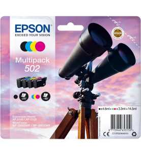 Epson 502 Noir couleur Jumelles Multipack de 4 Cartouches d'encre d'origine