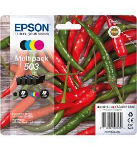 Epson 503 Noir couleur Piments Multipack de 4 Cartouches d'encre d'origine