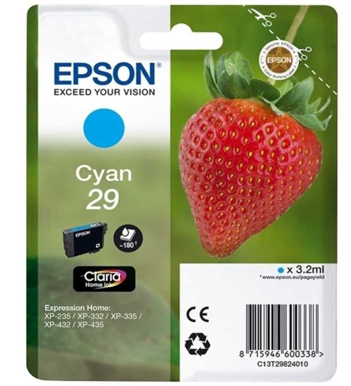 Epson 29 Cyan Fraise Cartouche d'encre d'origine