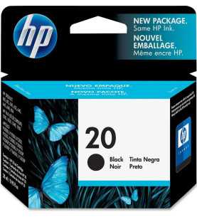 HP 20 Noir Cartouche d'encre d'origine - C6614D