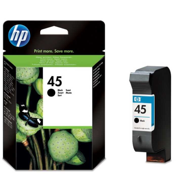 HP 45 Noir Cartouche d'encre d'origine - (51645AE)