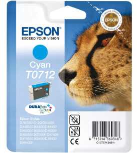 Epson T0712 Cyan Guépard Cartouche d'encre d'origine