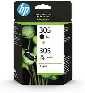 HP 305 Noir couleur Cartouches d'encre d'origine