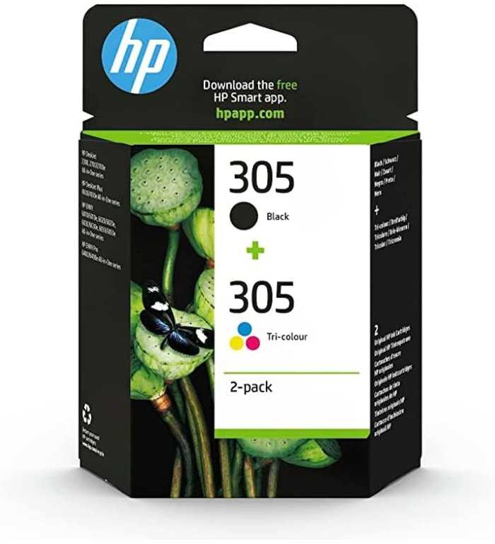 HP 305 Noir couleur Cartouches d'encre d'origine