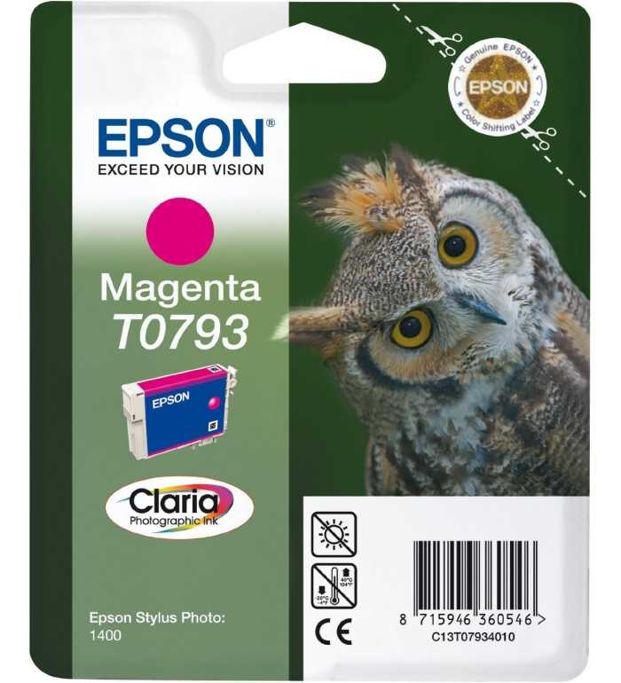 Epson T0793 Magenta Chouette Cartouche d'encre d'origine