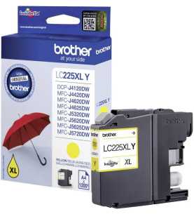 Brother LC225XL Y Jaune Cartouche d'encre d'origine
