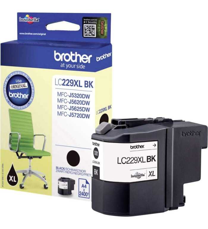 Brother LC229XL BK Noir Cartouche d'encre d'origine Brother LC229XL BK Noir Cartouche d'encre d'origine
