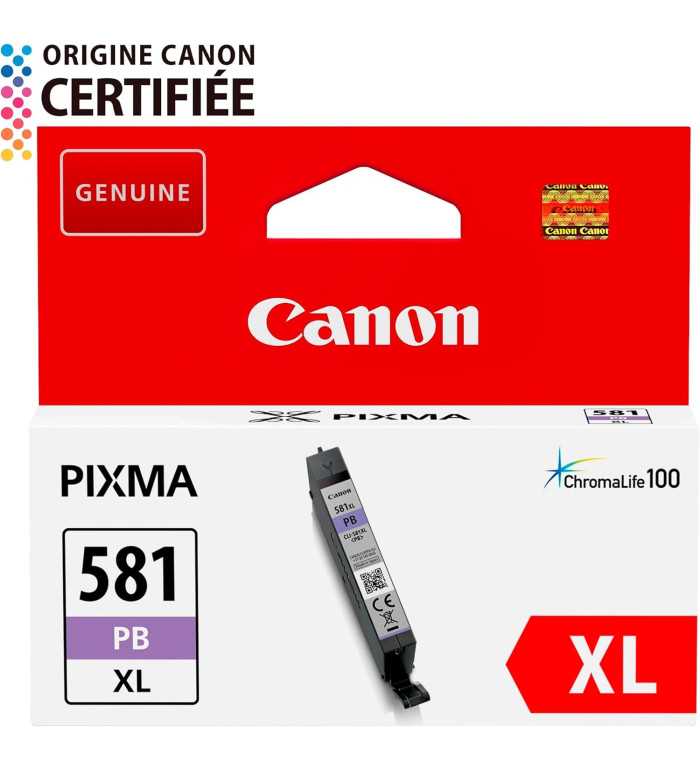 Canon CLI-581XL PB Photo bleu Cartouche d'encre d'origine