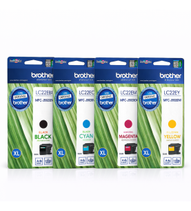 Brother LC22E Noir couleur Pack de 4 cartouches d'encre d'origine