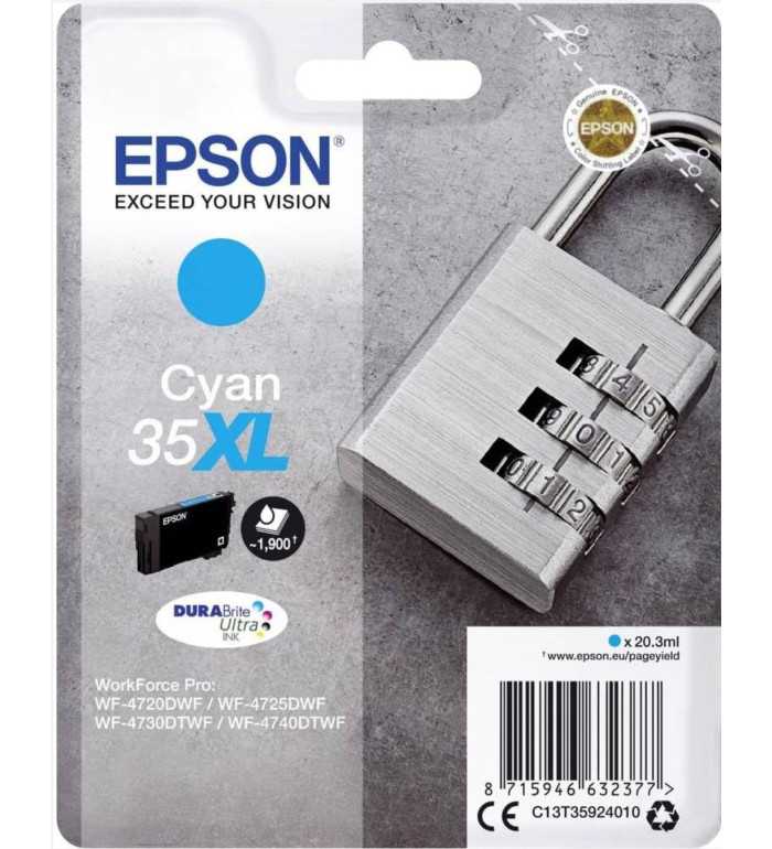 Epson 35XL Cyan Cadenas Cartouche d'encre d'origine