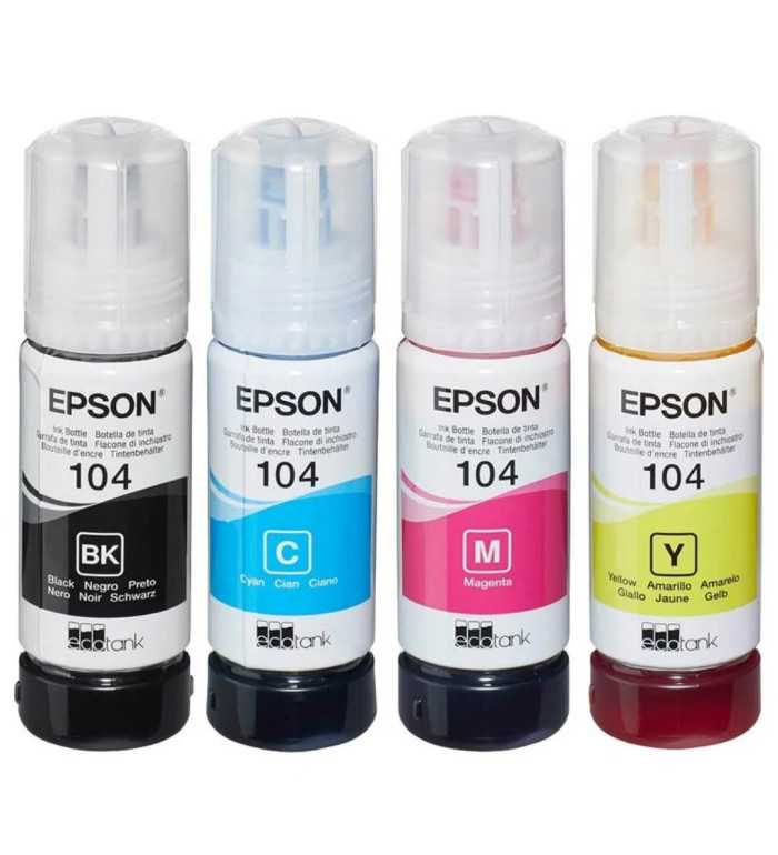 Epson 104 Noir & Couleur d'origine – Encres pas chères