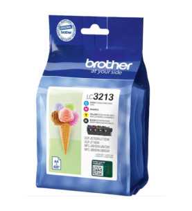 Brother LC3213 Noir couleur Pack de 4 Cartouches d'encre d'origine