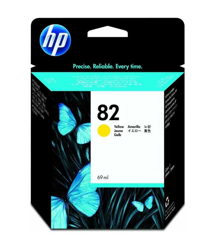 HP 82 Jaune Cartouche d'encre d'origine - C4913A