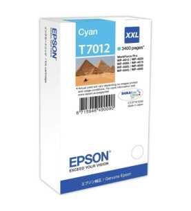 Epson T7012 XXL Cyan Pyramide Cartouche d'encre d'origine