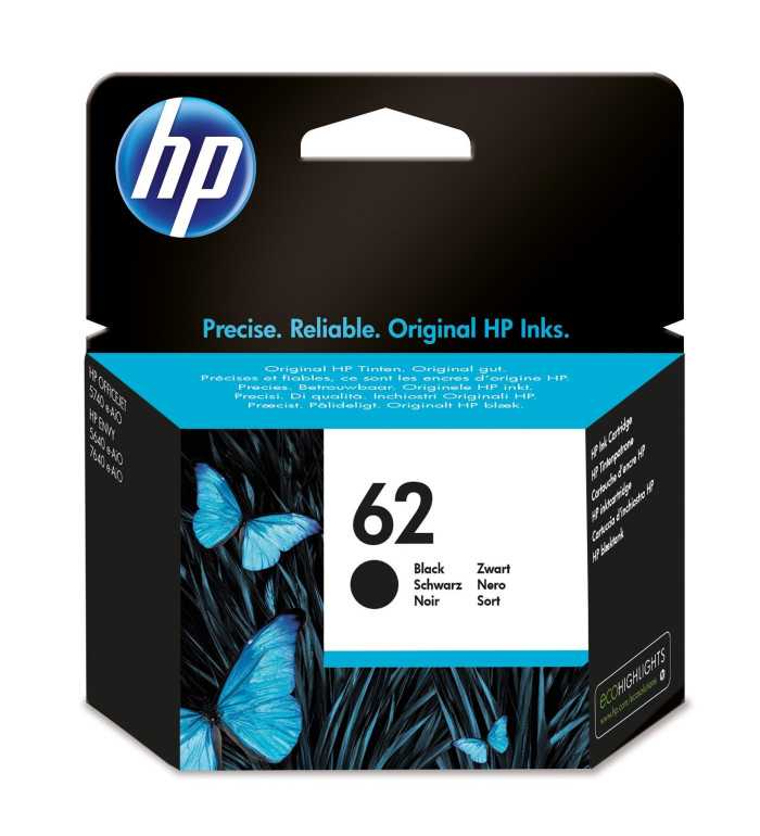 HP 62 Noir Cartouche authentique au meilleur prix