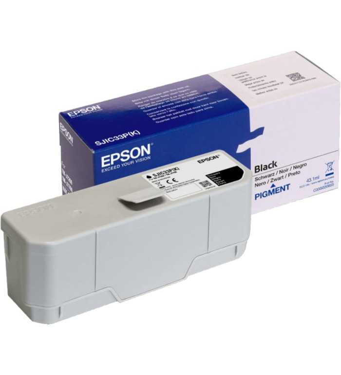 Epson SJIC33P(K) Noir Cartouche d'encre d'origine à prix réduit