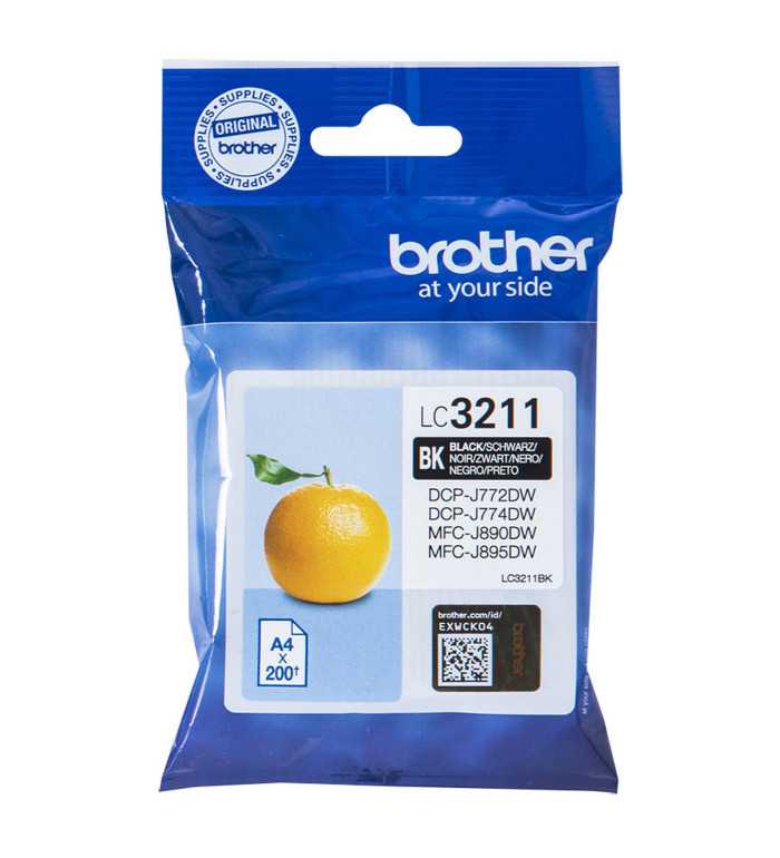 Brother LC3211BK Noir Cartouche d'encre d'origine