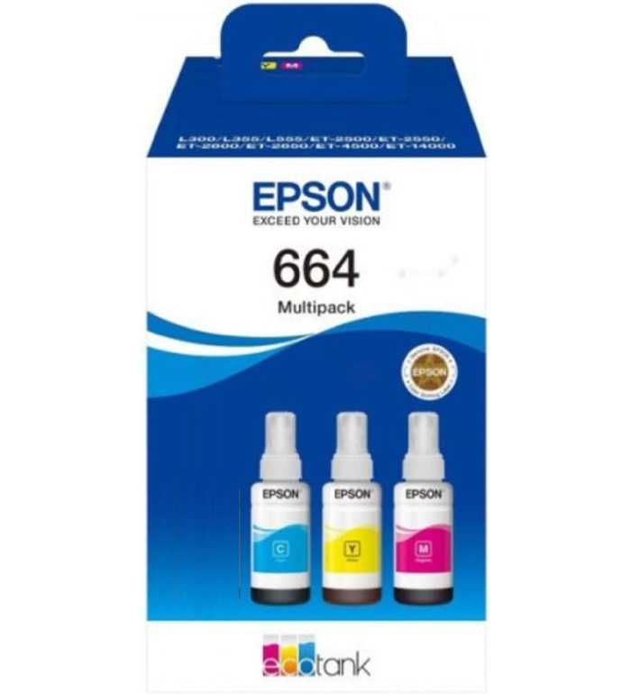 Epson 664 Couleur Pack de 3 Cartouches d'encre d'origine
