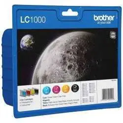 Brother LC1000 Noir couleur Pack de 4 Cartouches d'encre d'origine