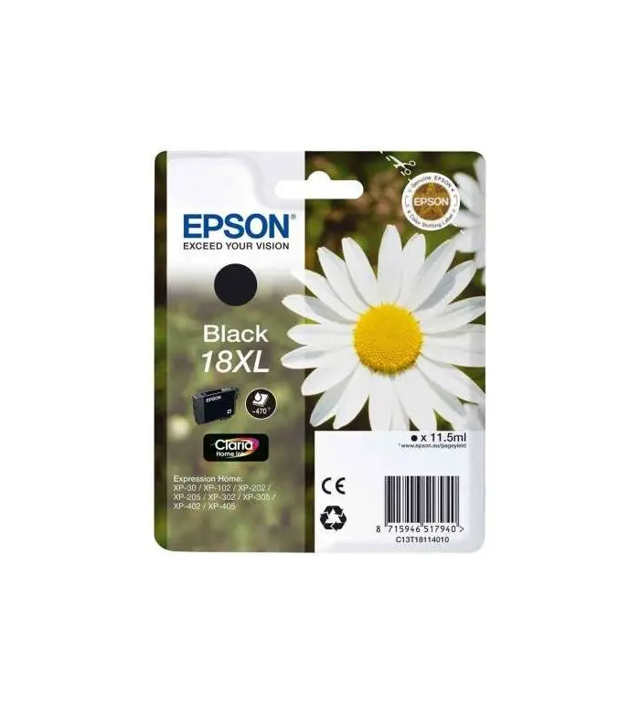 Epson Pâquerette 18XL noir Cartouche d'encre d'origine