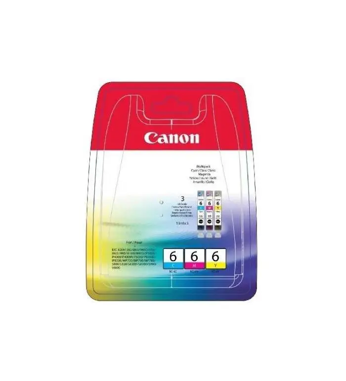 Canon BCI-6 jaune, magenta, cyan - Cartouches d'encre d'origine