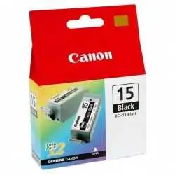 CANON BCI-15 noir Pack de 2 Cartouches d'origine