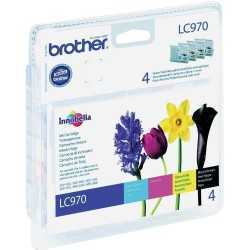 Brother LC970 Noir couleur Pack de 4 Cartouches d'encre d'origine