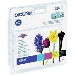 Brother LC970 noir, jaune, cyan, magenta Cartouches d'encre d'origine