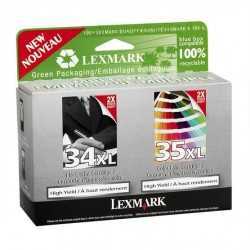 Lexmark Twin-Pack 34XL & 35XL noir, Couleur